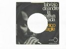 FABRIZIO DE ANDRE'; RARISSIMA COPERTINA DA JUKE BOX CON BRANI INEDITI