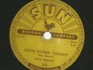 ROCKABILLY 78 - ELVIS PRESLEY -  GOOD ROCKIN' TONIGHT  - HEAR -1954 SUN -210