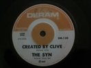 THE SYN 45' RECORD GROUNDED/CREATED BY CLIVE VG+  DEREM  RARE.