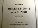 1935 BUDAPEST STRING QUARTET Z SHELLAC BARTOK Quartet No. 2 in A Minor M-320