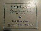 1939 CURTIS String Quartet No 1 E Minor SMETANA Orlando Cole Cello Brodsky M-405