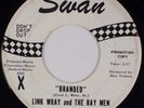 LINK WRAY & THE RAY MEN: Branded US Swan Rockabilly Fuzz Garage 45