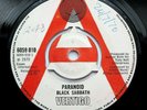 Black Sabbath - Paranoid - UK 1970 *DEMO* Vertigo Ozzy Osbourne Classic 45