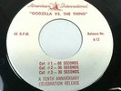 1964 Godzilla Vs the Thing Mothra radio spots AMERICAN INTERNATIONAL film 45 vtg