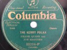 78 Frank Quinn & Joe Maguire “THE KERRY POLKA” Irish Folk Fiddle, Columbia 33234