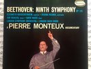 BEETHOVEN NINTH SYMPHONY 9 PIERRE MONTEUX Westminster WST 239 STEREO 2lp USA NM