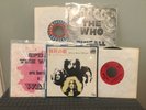 ZEPPELIN JAPAN WHO WAR GRAND FUNK AVANT GARDE • 5 x 45 bundle VG to EX
