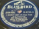 BILL MOUNCE & SONS OF THE SOUTH - I DON'T GET IT / FROM THE START    E-