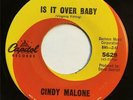 CINDY MALONE_Is It Over Baby_CAPITOL 5629_Northern Soul 45_VG++