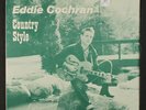 EDDIE COCHRAN: Country Style 45 (UK, PS, green wax, sm toc) Oldies
