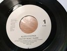 Alice Cooper ONLY MY HEART TALKIN' 7/45 vinyl PROMO WHITE LABEL from Portugal
