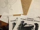 FLYING SAUCER ATTACK ?– MIRROR - Sleeve Production Stuff, Press Release & Poster