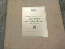 Archiv 198 356/58 Stereo ED1 - Bach The 6 Suites for Cello Solo Fournier 3LP NM