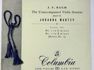 RARIETY   MARTZY - Bach Solo Sonata & Partita 1 & 2 - Columbia 33 CX 1286