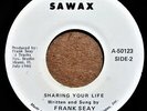 45 rpm # 27 Frank Seay Just Party / Sharing Your Life on Sawax-50123