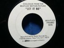 Beatles Dialogue From Motion Picture Let It Be 1970 Apple Single Sided Promo 45