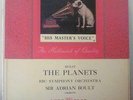 The Planets Holst BBC Adrian Boult His Maters Voice LHMV-1002 RCA NM