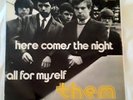 Them Here Comes The Night b/w All For Myself 45 w/ PS Van Morrison NM Italy Mono