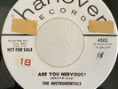 Mod Tittyshaker Rocker PROMO 45 The Instrumentals Are You Nervous? on Hanover
