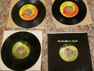 4 Beatles 45rpm Records Hello goodbye yesterday hey Jude Those were the days