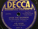 Bob Crosby 78 Over The Rainbow / You And Your Love DECCA The Wizard Of Oz (1939)