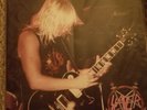 SLAYER - JEFF AWAITS DOUBLE LP MARBLE VINYL Hell Awaits tour  Chuck Landis Club