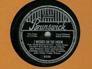 c 78 RPM Billie Holiday with Teddy Wilson Brunswick 8336 in V+E-