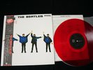 THE BEATLES - HELP   - LIMITED RED VINYL MONO JAPAN LP OBI EAS-70134 EX/EX+