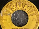 ELVIS PRESLEY CRACKED VINYL 45 RPM SINGLE SUN RECORDS 3 HOLE PUNCH MILKCOW BLUES