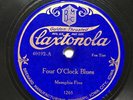 ORIGINAL MEMPHIS FIVE - ‘FOUR O’ CLOCK BLUES’ ON MEGA-RARE CLAXTONOLA 78 E COPY