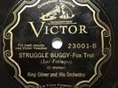 JAZZ: KING OLIVER & HIS ORCH - ’STRUGGLE BUGGY’ RACE SERIES VICTOR 23001
