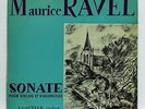 ANDRE LEVY, JEANNE GAUTIER - RAVEL violin & cello LE CHANT DU MONDE 8