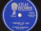 FI TONES: Silly & Sappy / I Belong to You ATLAS 1055 Doo Wop R&B 78 E