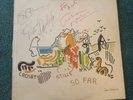 LP “So Far” by Crosby, Stills, Nash, and Young, Signed, Artwork by Jeni Mitchell