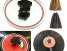 1xLP Vinyl Record Cleaning Label Saver Protector Turntable Disc Waterproof Clamp