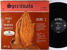 Spirit Of Memphis Quartet - Spirituals Vol. 2 LP - King Doo-Wop No Crown Mono DG