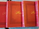 5 78rpm Storage Books - Albums - Red Binding - Embossed - 10 Pages Ea - VG+ Nice