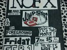 NOFX ORIGINAL FLYER 1991 DAVIS VETS HALL CA RARE PUNK KBD