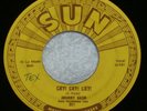 JOHNNY CASH Cry  Cry  Cry  & Hey, Porter  SUN 221 Memphis Rockabilly Push Marks