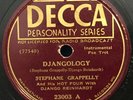 Stephane Grappelli 78 Djangology / Ultrafox DECCA Django Reinhardt GRAPPELLY