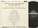 SXL 2297 WB Brahms, Clarinet Quintet, A. Boskovsky, clarinet, Vienna Octet