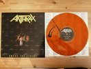 Anthrax Among The Living Vinyl LP Orange/Black Marbled Island Records Rare