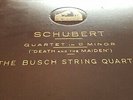 SCHUBERT QUARTET IN D MINOR THE BUSCH STRING QUARTET HMV DB3037-40