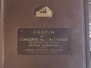 Chopin Op 11 Concerto No1 E Minor Arthur Rubinstein 4 x 78 record Folder set HMV