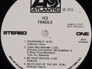 YES: Fragile US Atlantic SD 7211 GF Orig WLP Promo Scarce Prog Rock LP Vinyl