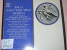 BACH LEONARD BERNSTEIN: ST. MATTHEW PASSION NY Philharmonic Near Mint