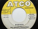 Rock 45 The Buffalo Springfield - Burned / Everybody'S Wrong On Atco