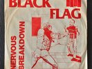 PUNK 45 - BLACK FLAG 1980 SST RECORD PICTURE SLEEVE - NERVOUS BREAKDOWN - WASTED
