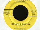 THE MILLER BROS. Her Love is True on Baron Ohio Bluegrass 45 Rite Press Hear