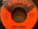 Rare Sweet/Northern Soul 45 THE CHANNELS - Sad Song b/w My Love (Enjoy) VG+ 1963